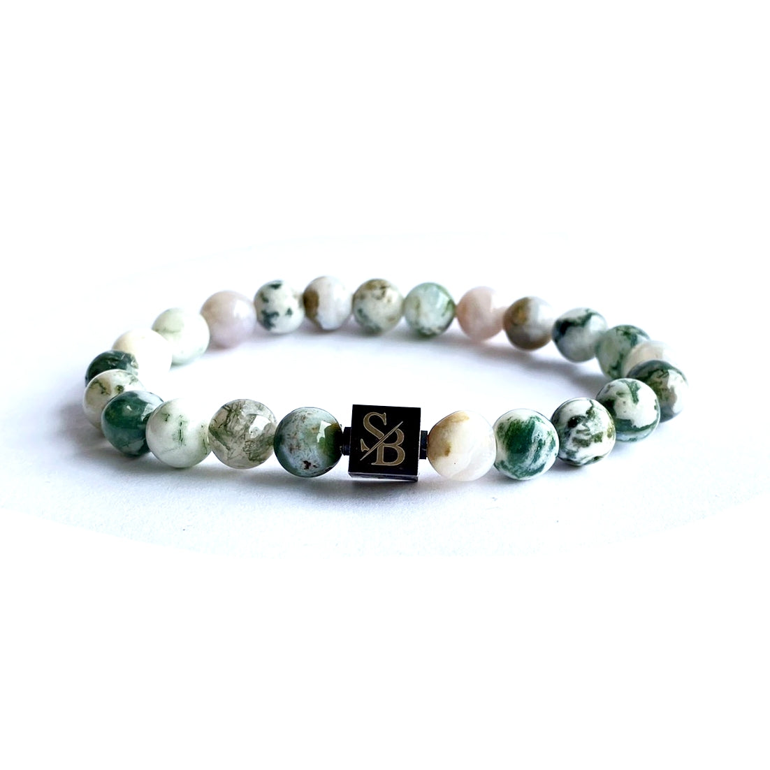 Tree Agate Bracelet Matte – Earth Gems Ltd